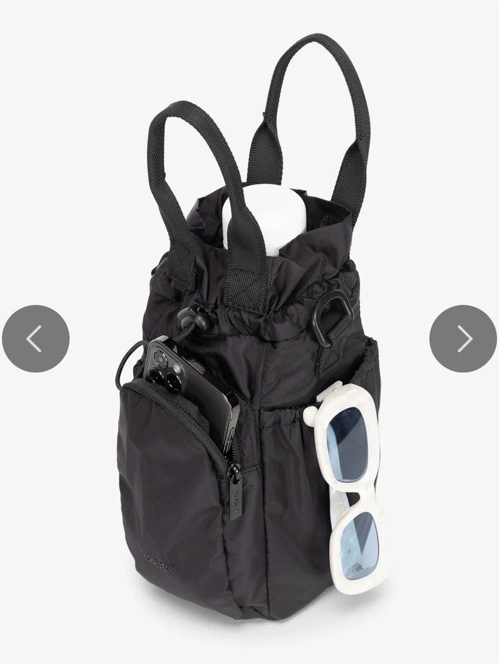 Calpak Water Bottle Holder in Black